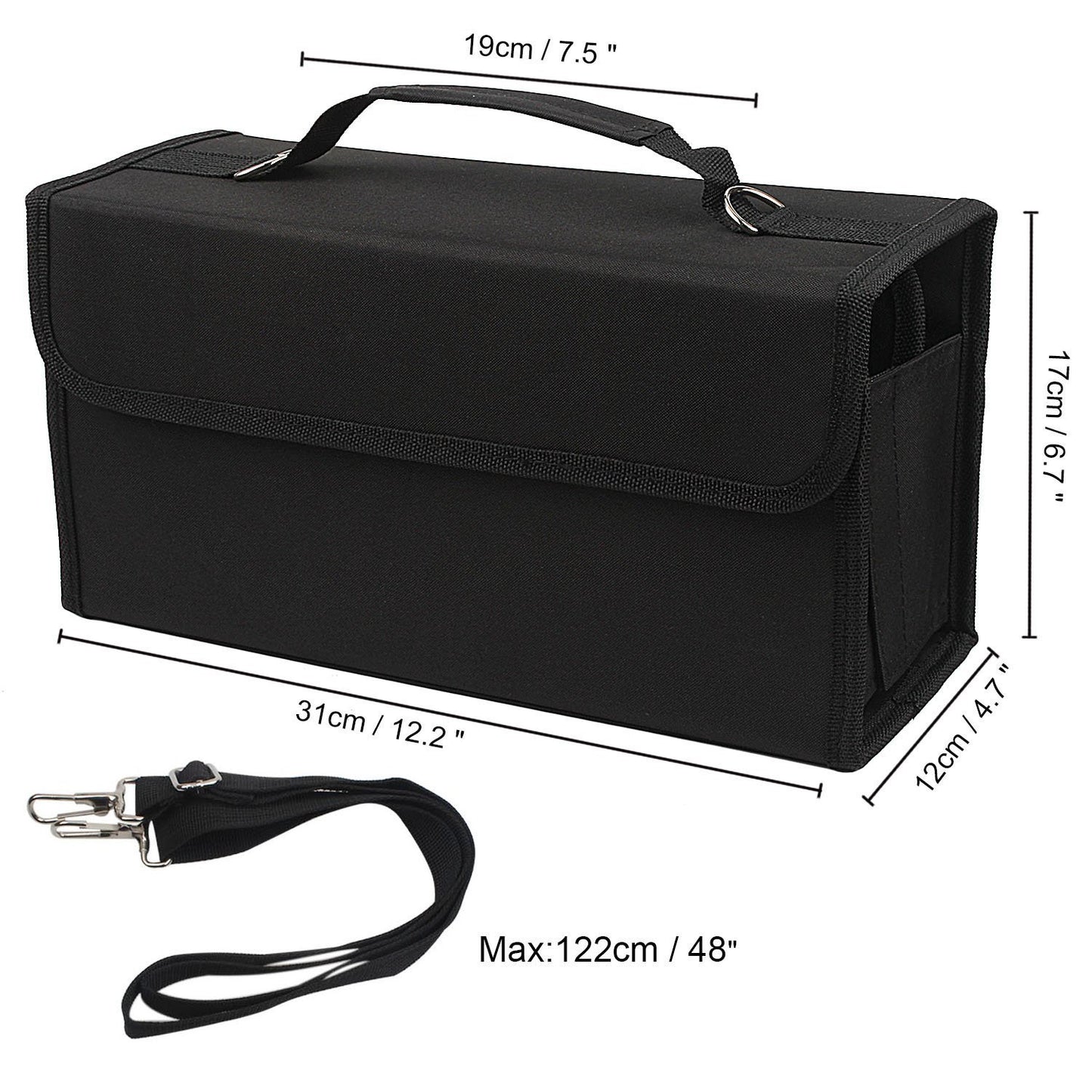 120-Color Marker Bag for Drawing and Art Supplies