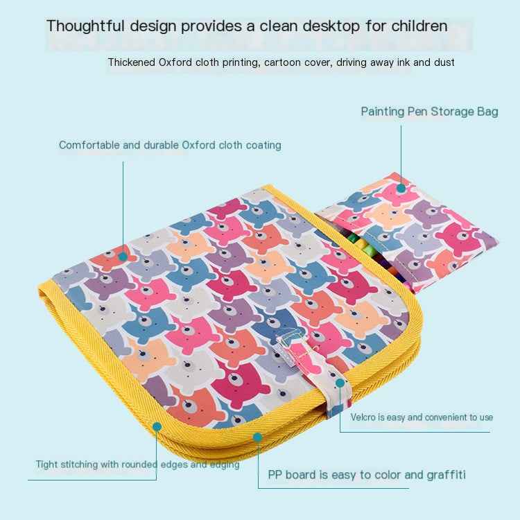 Double-Sided Wipe-Clean Drawing Board for Kids