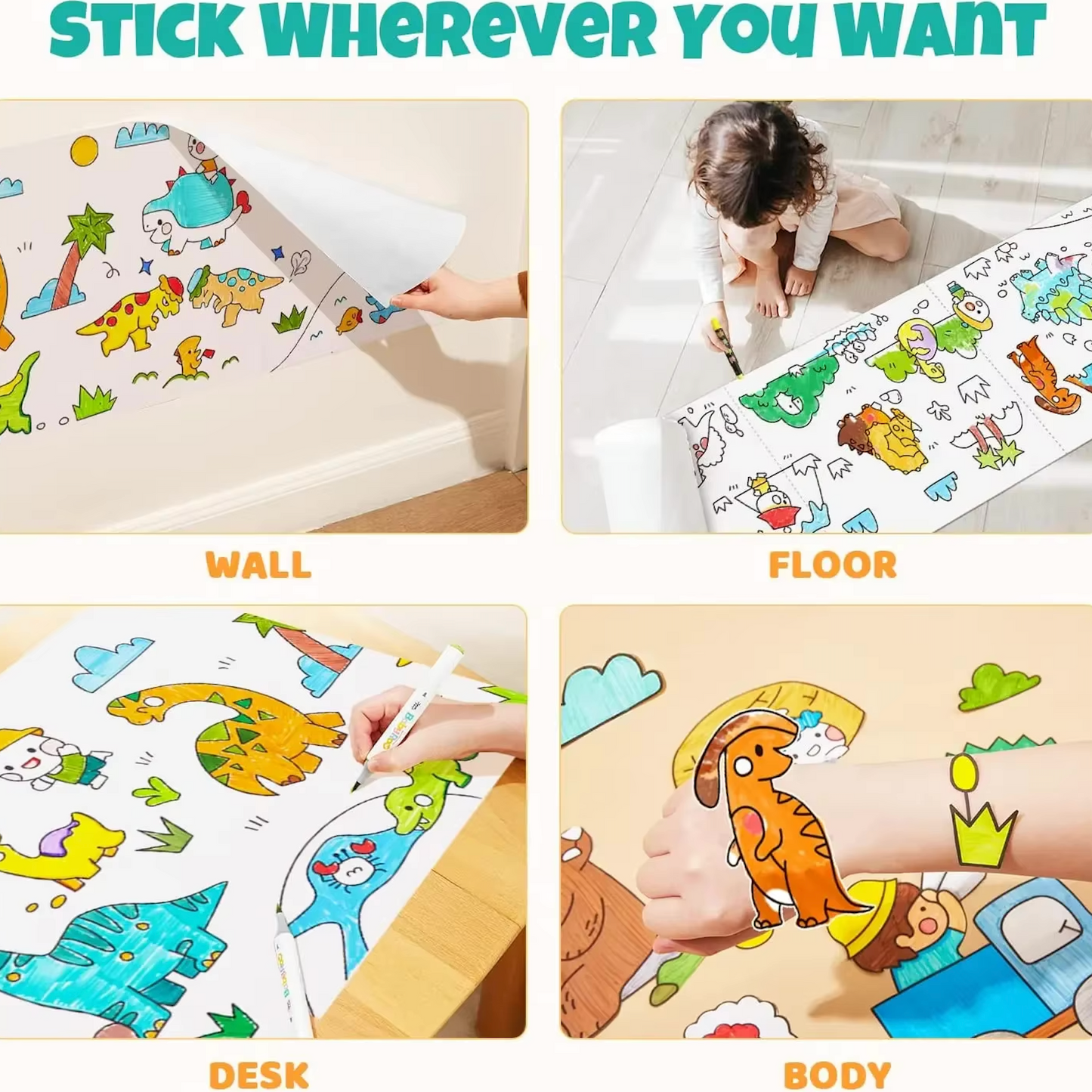 Kids Creative Colouring Roll