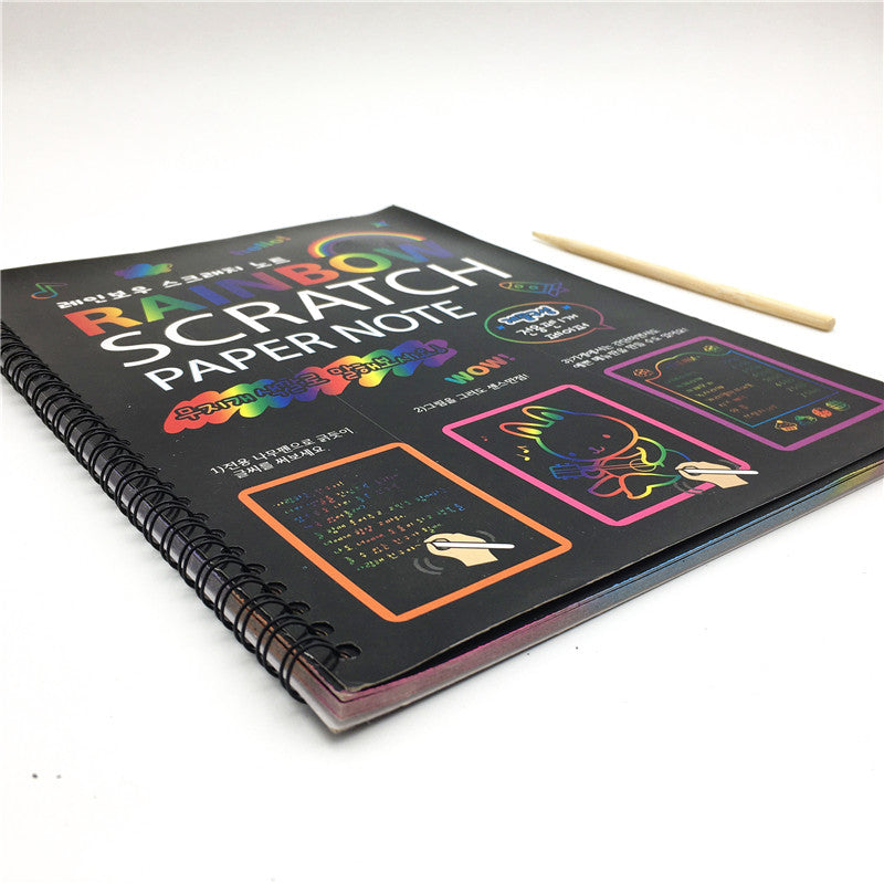 KiddieSketch - Colorful Scratch Art Paper and Doodle Book for Kids