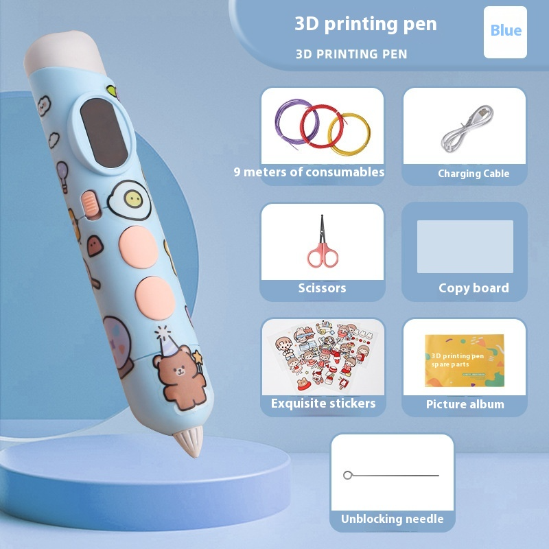 Kids' 3D Drawing Pen Set with Accessories