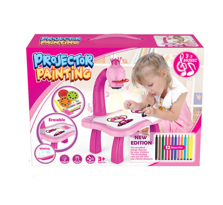 Children's Projector Drawing Desk - Multi-Functional Art