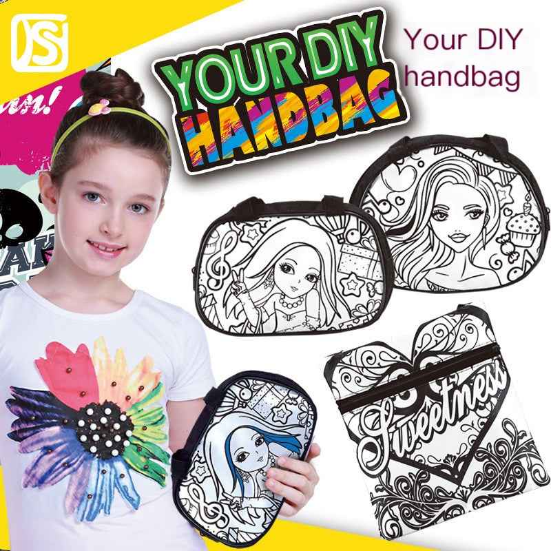DIY Fun Children's Doodle Backpack for Wholesale Gifts