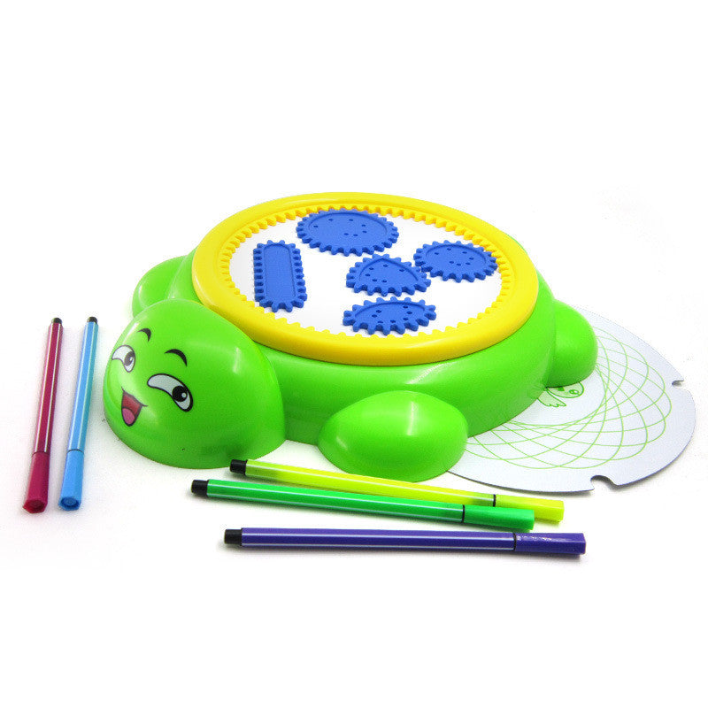 Creative DIY Turtle Spiral Drawing Set with Gears