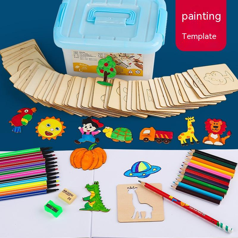 Kiddie's Painting Template Drawing Tools Set