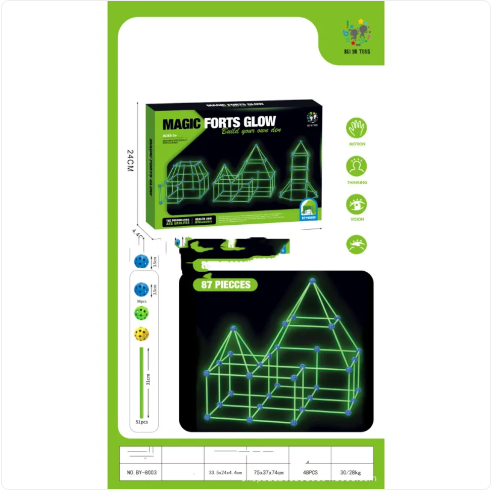 Sketch 3D Building Kit – DIY 3D Construction Set for Tents, Castles, and Playhouses