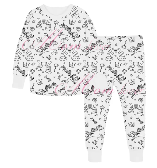 Children's DIY Hand-Painted Pajama Set