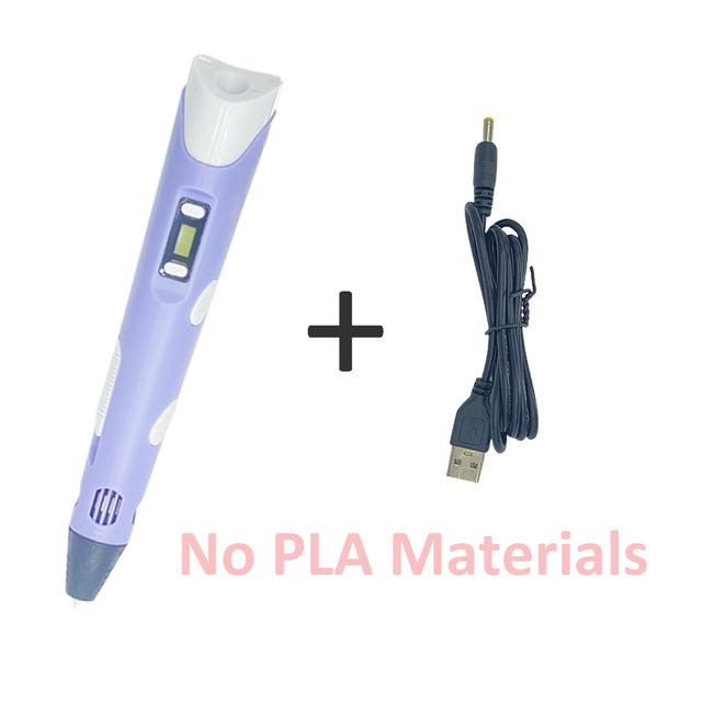 3D Printing Pen with PLA Consumables and High Temp