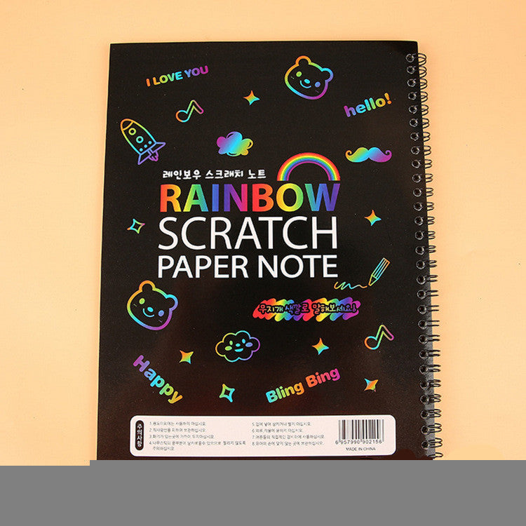 KiddieSketch - Colorful Scratch Art Paper and Doodle Book for Kids