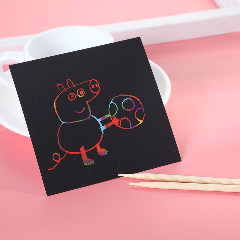 Colorful Scratch Art Notebook for Kids (DIY Craft)