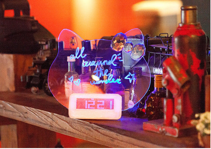 Glow-in-the-Dark Message Alarm Clock