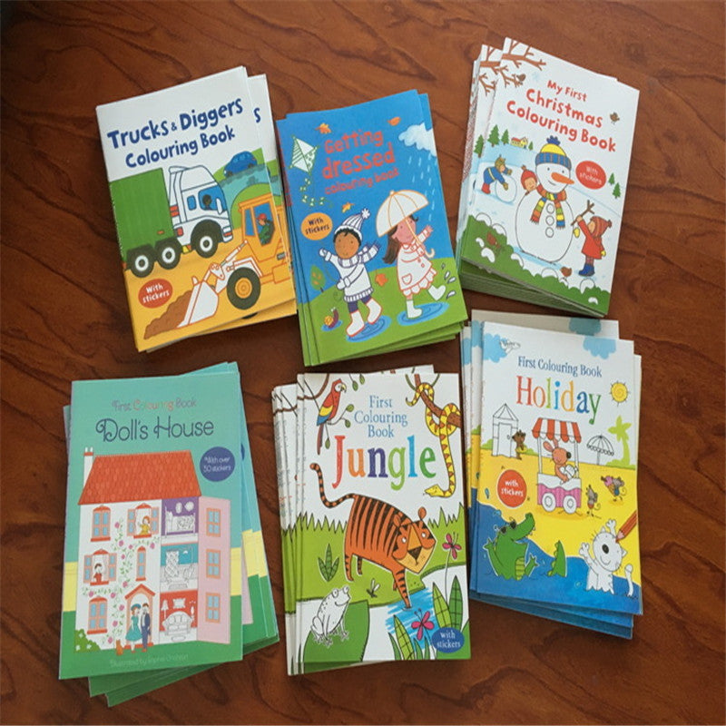 Usborne Colouring Book Set for Kids - 12 Books