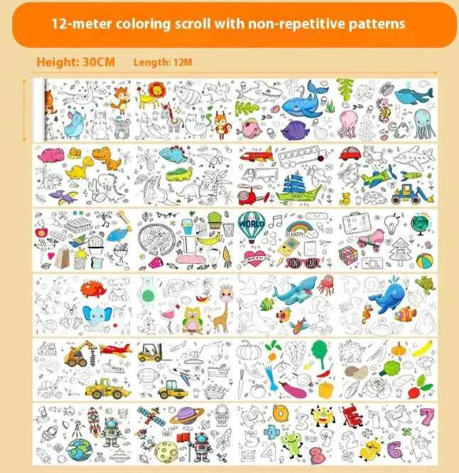 Kids Creative Coloring Roll