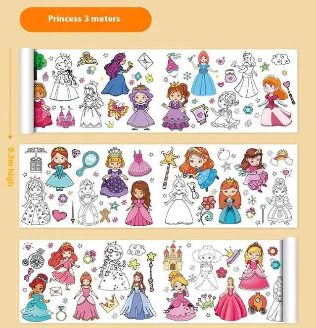 Kids Creative Coloring Roll