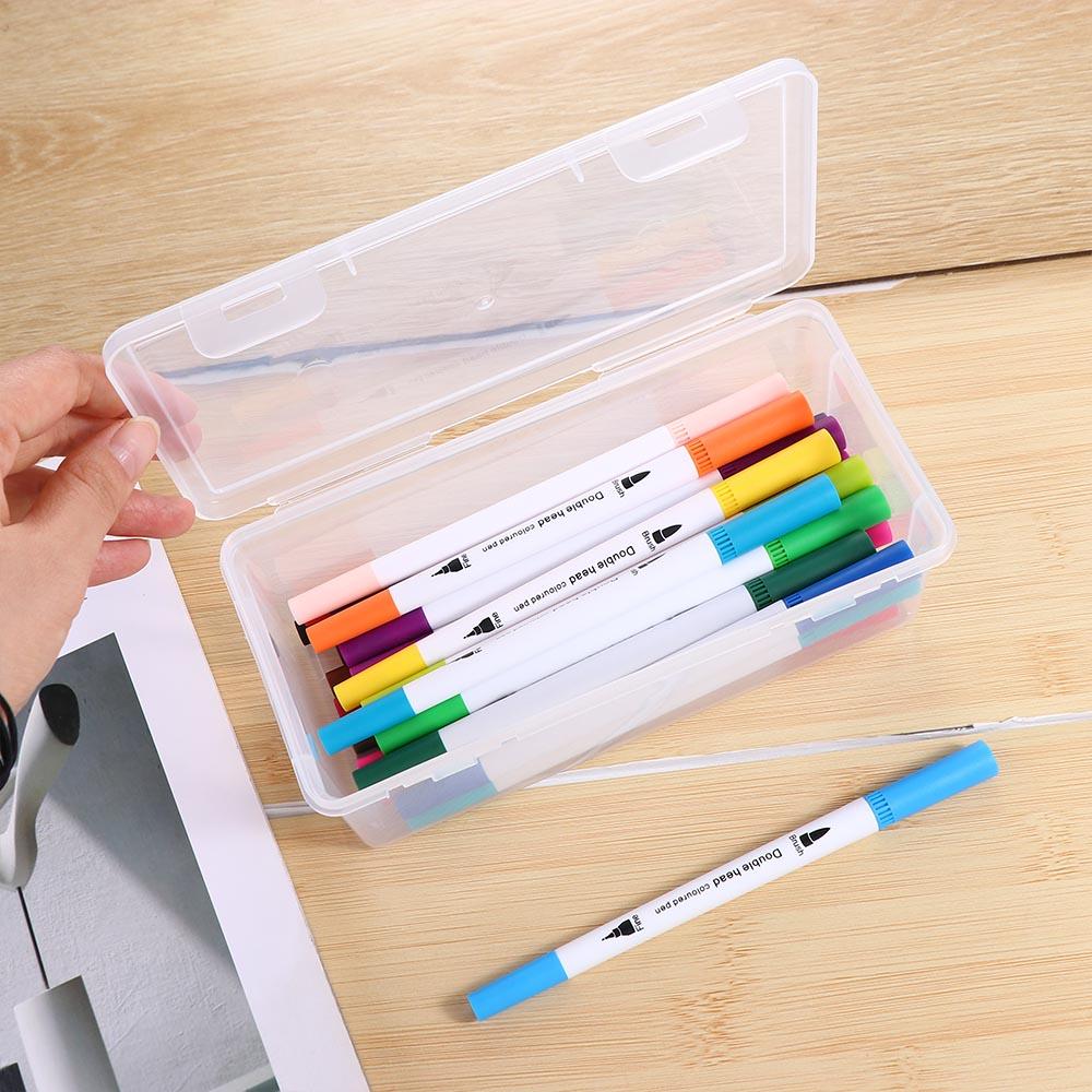 Transparent Waterproof Pencil Box for School Supplies