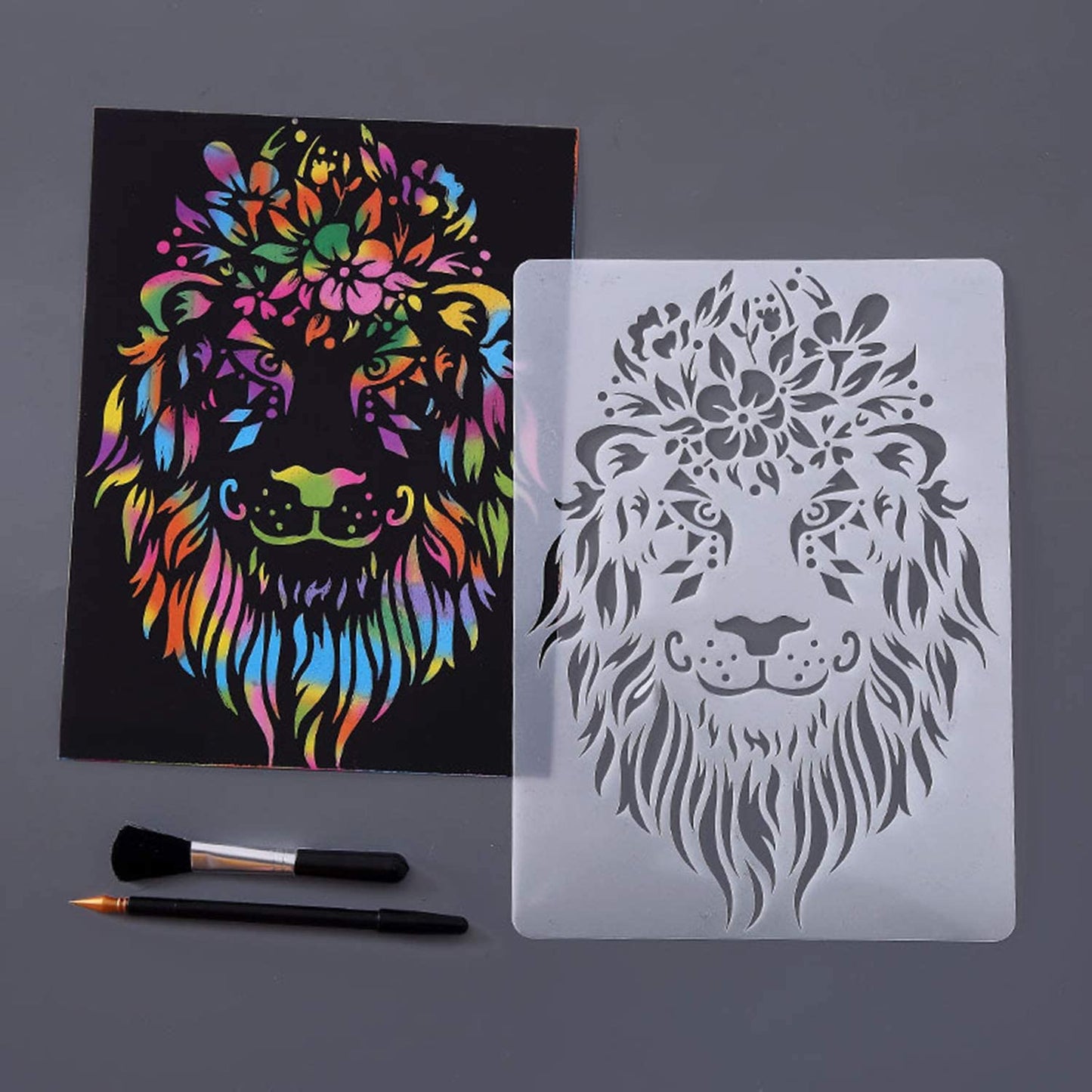 Scratch Art Animal Set
