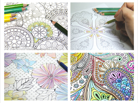 Hand-Drawn Coloring Book and Art Coloring Book