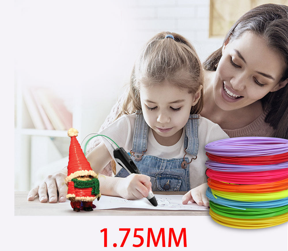 Extra 3D Pen with 10 Color PCL Filaments