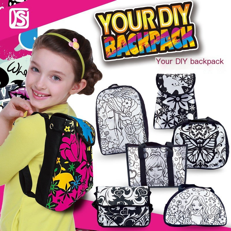 DIY Fun Children's Doodle Backpack for Wholesale Gifts
