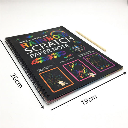 KiddieSketch - Colorful Scratch Art Paper and Doodle Book for Kids