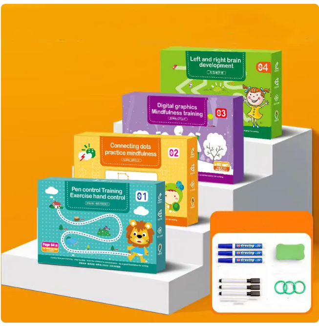 Kindergarten Erasable Practice Book