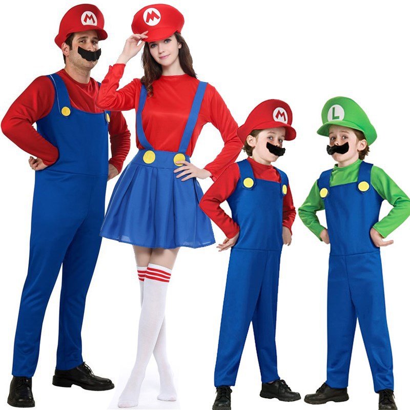 Family's Mario Costume Dress - Cosplay and Halloween