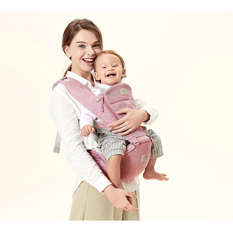 KiddieGo's Baby Carrier with Bass Bear Hip Seat for Front Carry