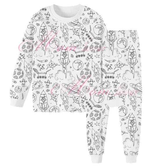 Children's DIY Hand-Painted Pajama Set
