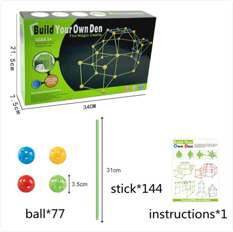 Sketch 3D Building Kit – DIY 3D Construction Set for Tents, Castles, and Playhouses