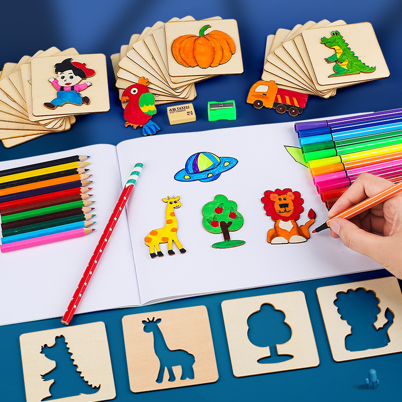 Kiddie's Painting Template Drawing Tools Set