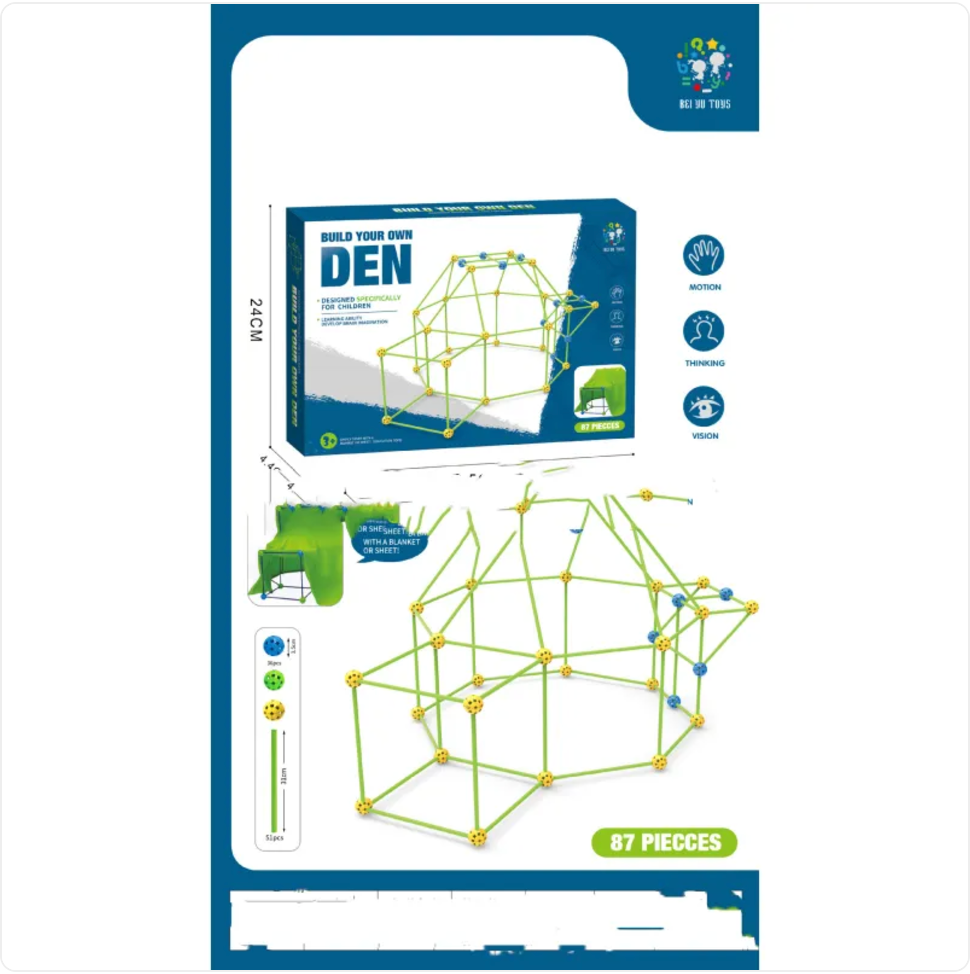Sketch 3D Building Kit – DIY 3D Construction Set for Tents, Castles, and Playhouses