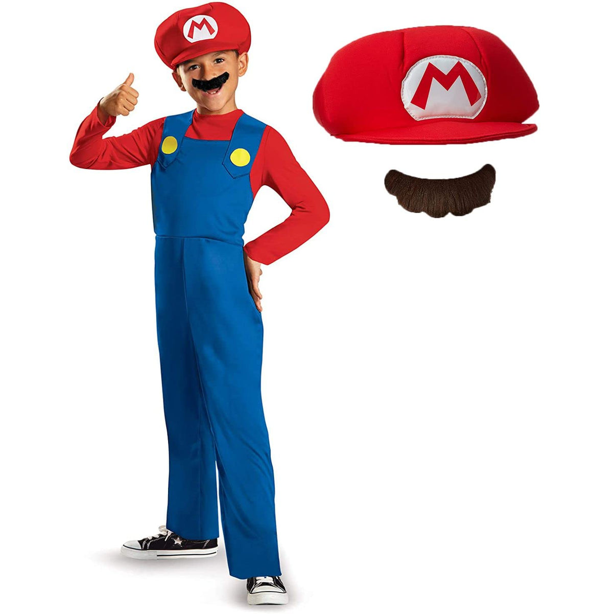 Nintendo Super Mario Brothers Mario Classic Boys Costume Extra small/3T-4T