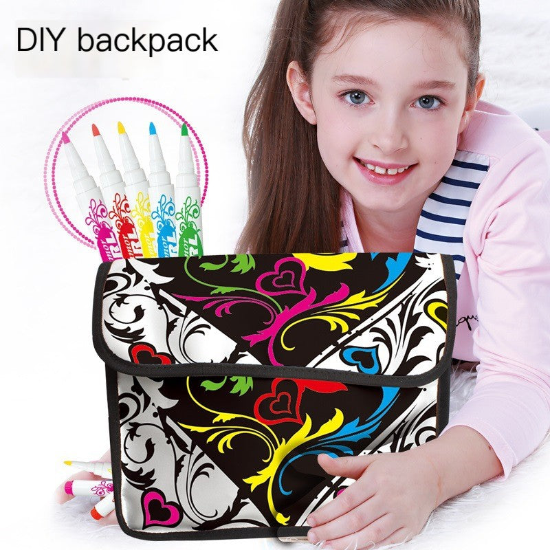 DIY Fun Children's Doodle Backpack for Wholesale Gifts