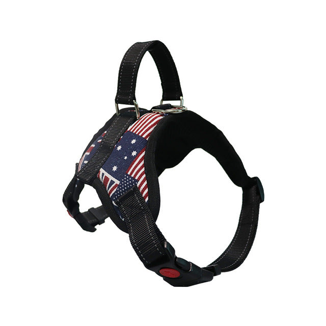 Adjustable Dog Harness and Reflective Leash Set