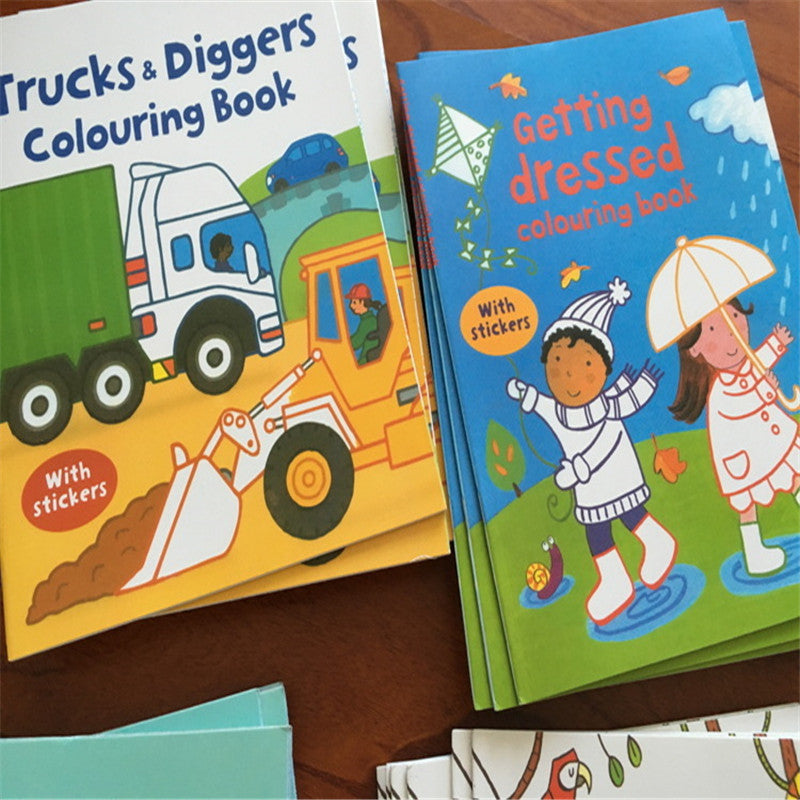 Usborne Colouring Book Set for Kids - 12 Books