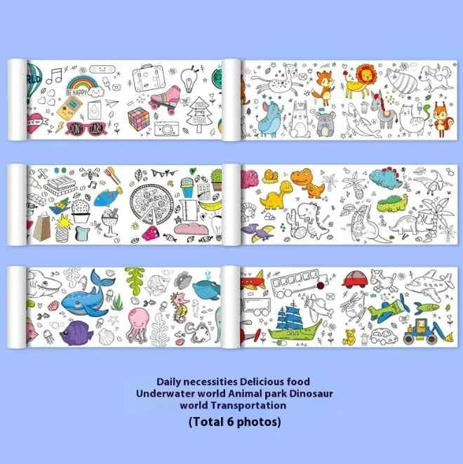 Kids Creative Coloring Roll