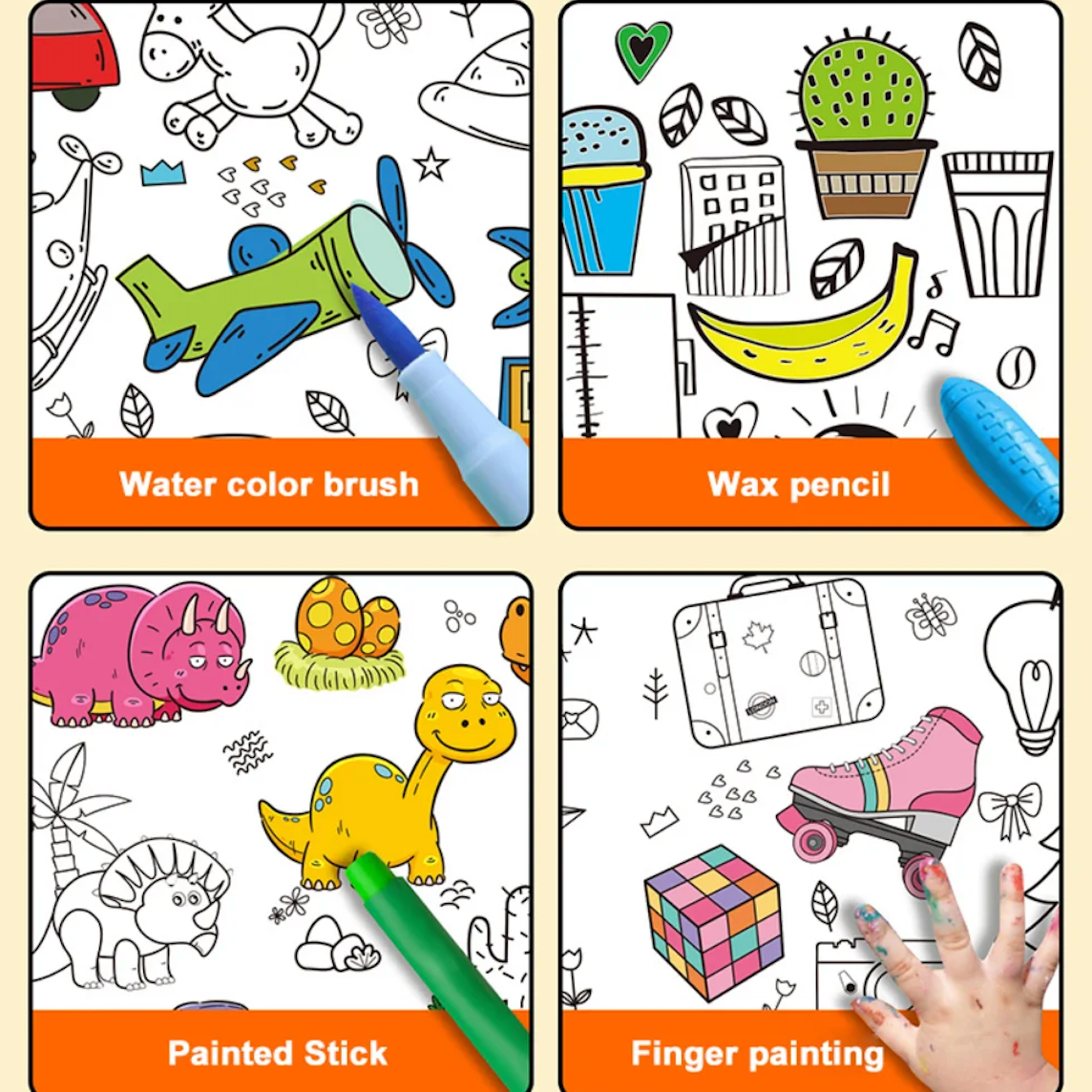 KiddieRoll: Kids Creative Colouring Roll