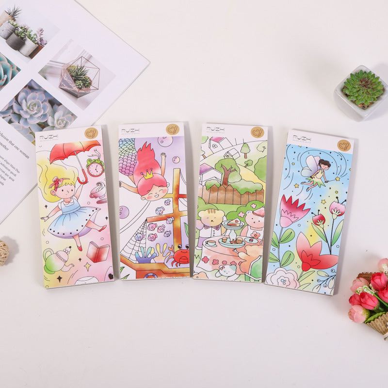 DIY Animal Watercolor Coloring Book for Kids