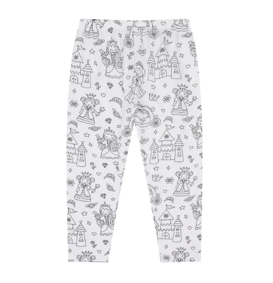 Girls Sketch Coloring DIY Hand-painted Graffiti Suit