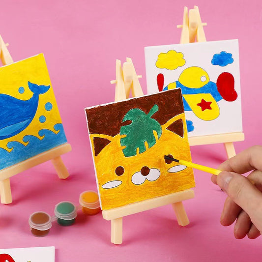 DIY Mini Cartoon Painting Board for Kids' Art Projects