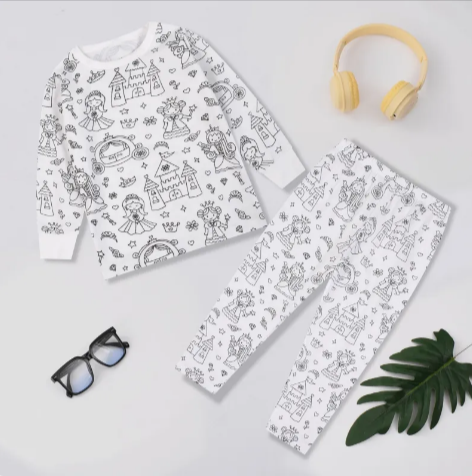 DIY Graffiti Coloring Suit for Kids