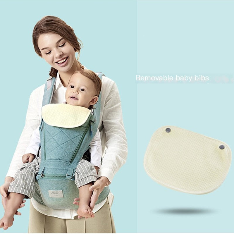 KiddieGo's Baby Carrier with Bass Bear Hip Seat for Front Carry