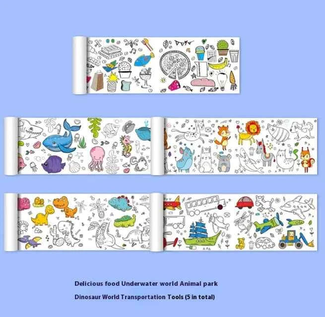 Kids Creative Coloring Roll