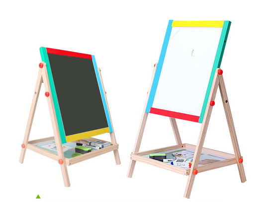 Kids' Double-Sided Adjustable Magnetic Art Easel