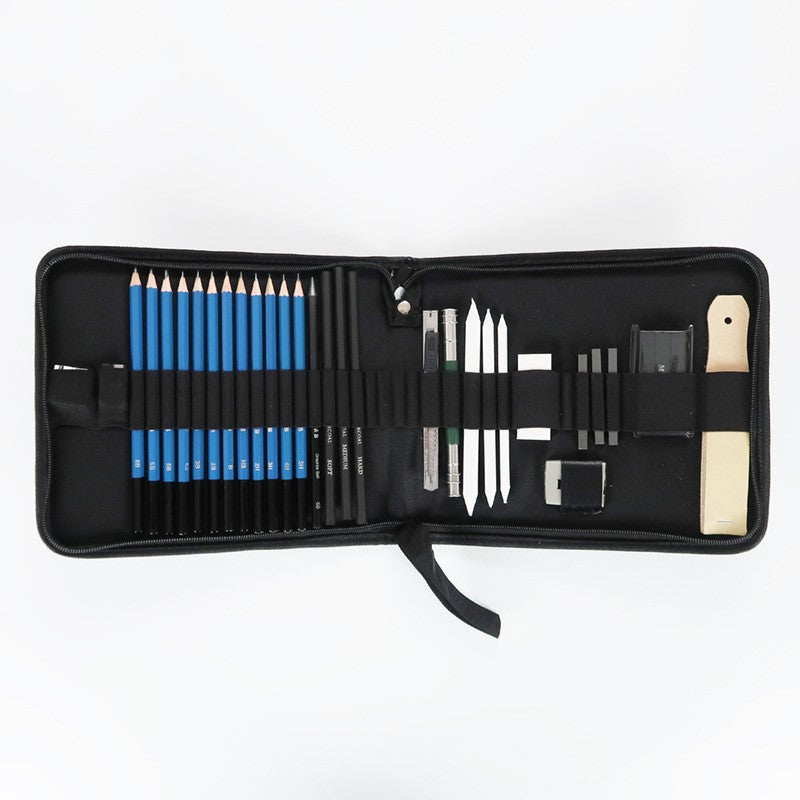 H&B32 Professional Sketch Wood Pencil Art Tool Set