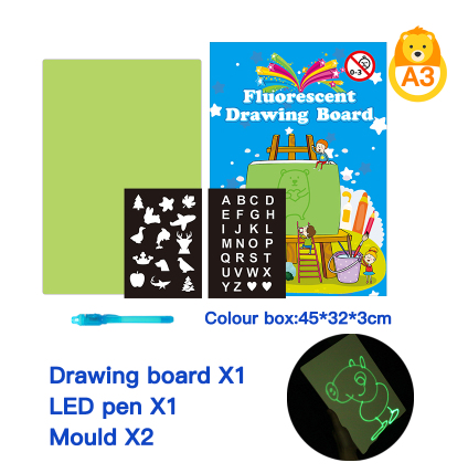 Children's Glow-in-the-Dark Drawing Board