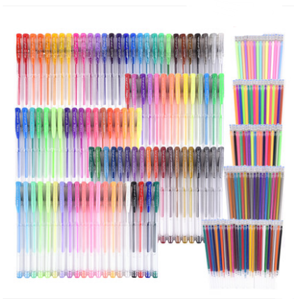 130-Piece Colorful Gel Pen Set for Art and Journaling