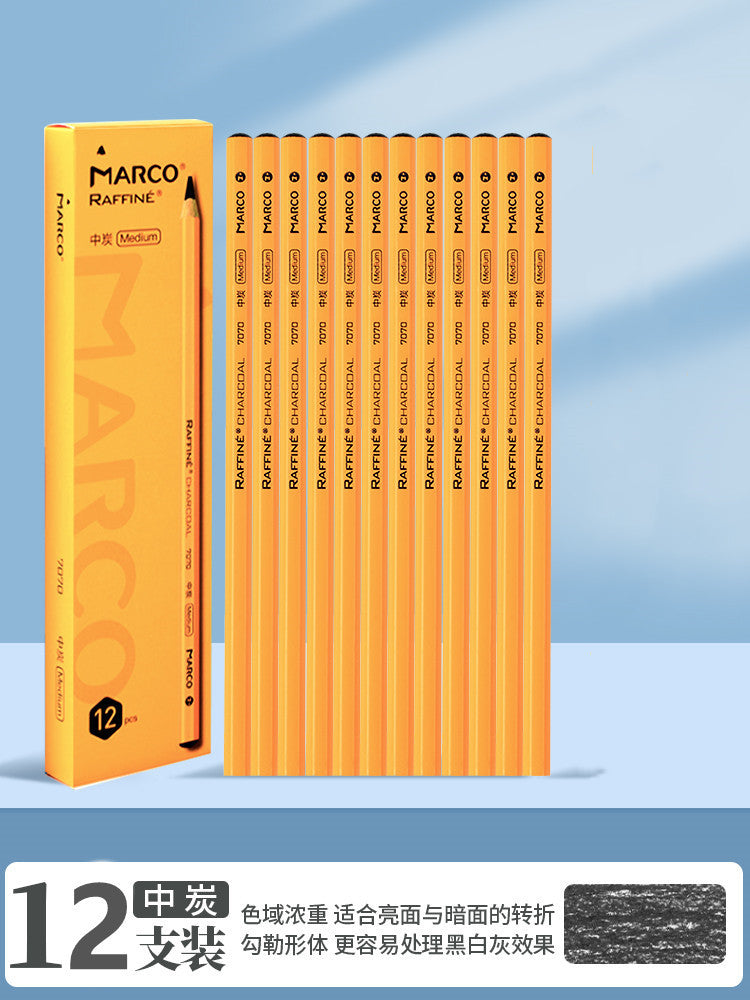 Marco 2B Sketch Pencils in Wooden Box for Students