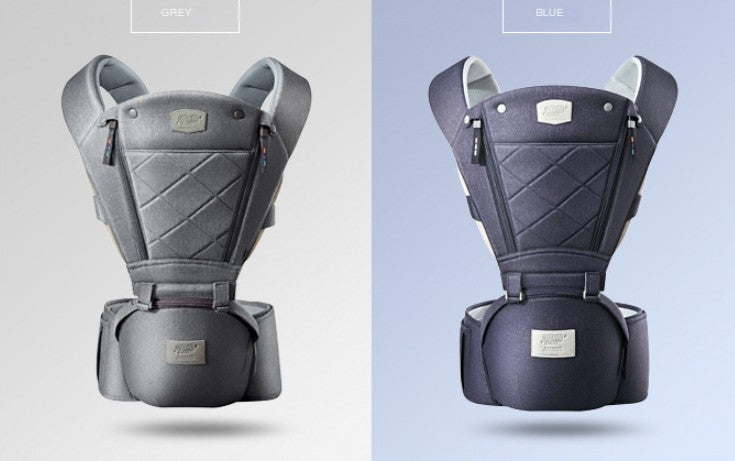 KiddieGo's Baby Carrier with Bass Bear Hip Seat for Front Carry