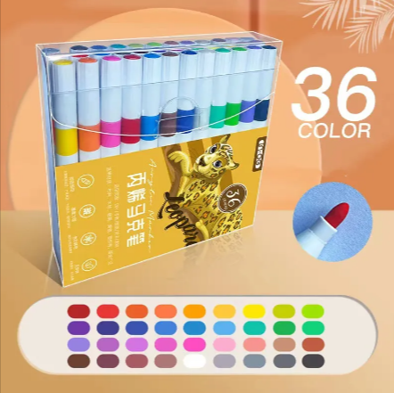 Kids’ Doodle Acrylic Markers – Waterproof & Quick-Drying By kiddiesketch